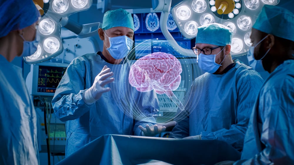 Cirujanos realizan cirucía cerebral usando realidad aumentada