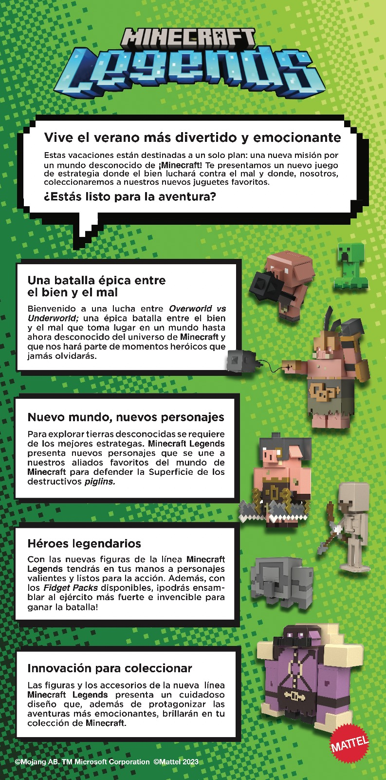 Minecraft Legends: Infografía | PandaAncha.mx